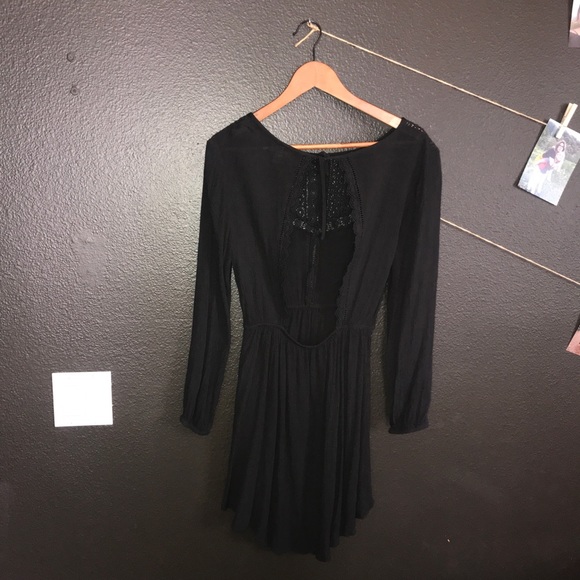 Amuse Society Black Mini Dress - Picture 2 of 3